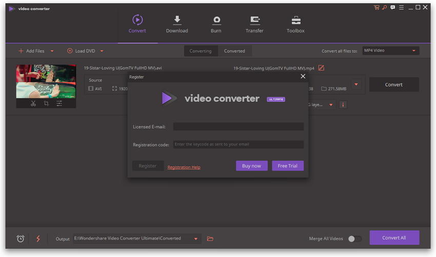 Wondershare video converter free online
